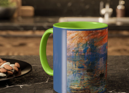 Sunrise by Claude Monet Colorful Mugs (11oz, 15oz)