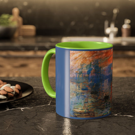 Sunrise by Claude Monet Colorful Mugs (11oz, 15oz)