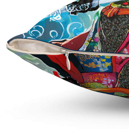 Circuit Samurai Spun Polyester Square Pillow
