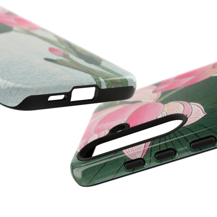 Blooming Lotus Flowers by Ohara Koson Phone Cases