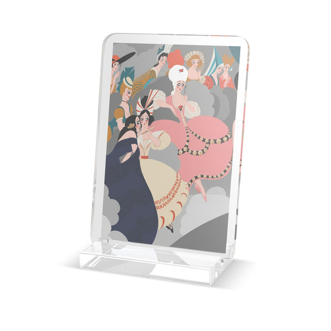 Celestial Masquerade Acrylic Plaque – Whimsical Masquerade & Elegant Fantasy