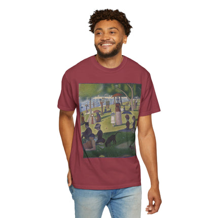 A Sunday on La Grande Jatte by Georges Seurat Unisex Garment-Dyed T-shirt