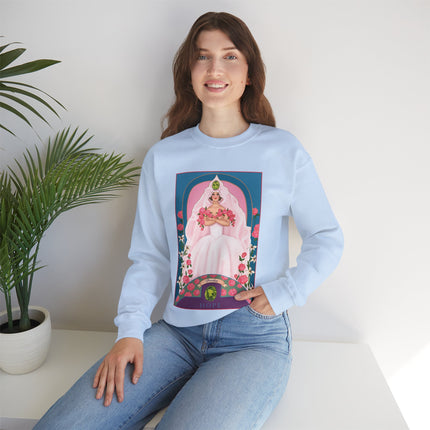 August & Peridot (from the Gem Series) by Sofia Chiostri Unisex Heavy Blend™ Crewneck Sweatshirt