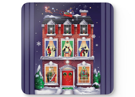 A Christmas Eve Celebration Corkwood Coaster Set