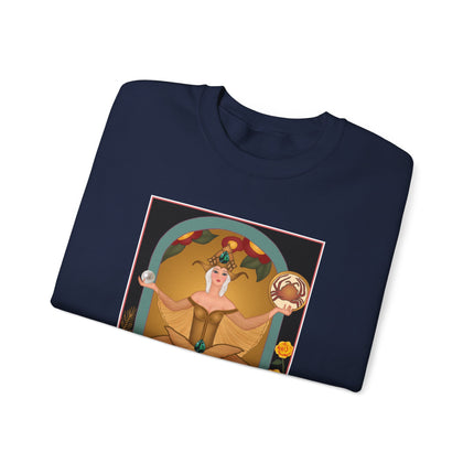 June & Pearl, Alexandrite (from the Gem Series) by Sofia Chiostri Heavy Blend™ Crewneck Sweatshirt