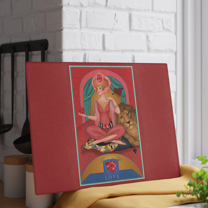 July & Ruby Zodiac Glass Cutting Board