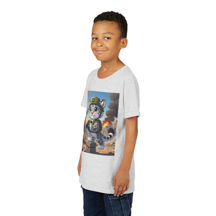 Snow Leopard Lookout Youth Short Sleeve Tee