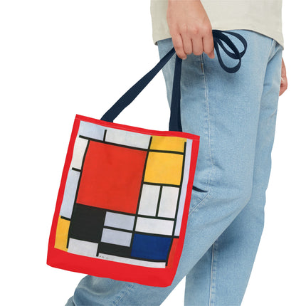 Composition with Red, Yellow, Blue, and Black by Piet Mondrian Tote Bag (AOP)