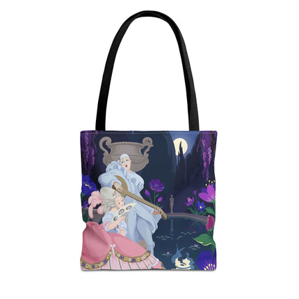 🌙🎶 The Moonlit Garden Serenade Tote Bag – Art Deco Musical Fantasy