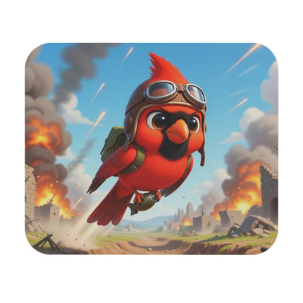 The Cardinal Dive Bomber Mouse Pad – Bold Flight & Fearless Adventure