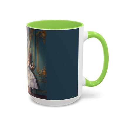 🕯️🎃 The Moonlit Manor Drawing Room Colorful Mug – Elegant Halloween Charm