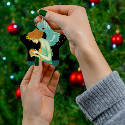 Twilight Angel Ceramic Ornament, 4 Shapes