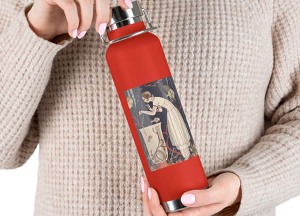 L'Etourdissant Petit Poisson (The Dazzling Little Fish) by George Barbier Copper Vacuum Insulated Bottle, 22oz