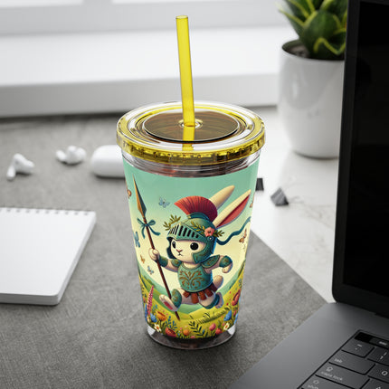 Rabbit Gladiator Sunsplash Tumbler with Straw, 16oz