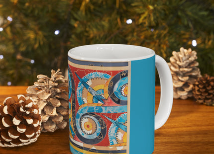 Reproduction of S-Spiral Frieze by Emile Gilliéron Ceramic Mug 11oz