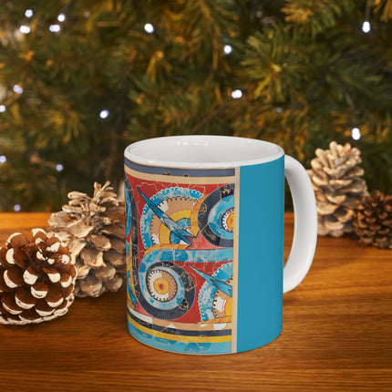Reproduction of S-Spiral Frieze by Emile Gilliéron Ceramic Mug 11oz