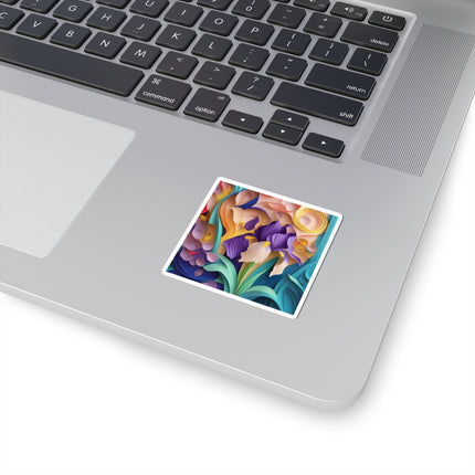 The Elegant Iris Flower Kiss-Cut Stickers (4 Sizes)