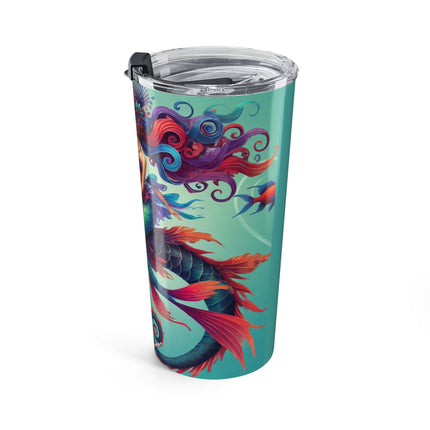 Mermaid & Sea Dragon Tumbler 20oz – Ocean Guardian & Mythic Beauty