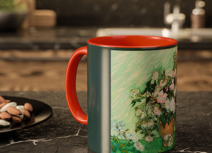 Roses by Vincent Van Gogh Colorful Mugs (11oz, 15oz)