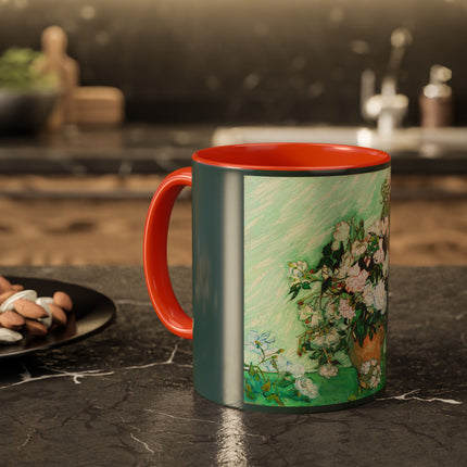 Roses by Vincent Van Gogh Colorful Mugs (11oz, 15oz)