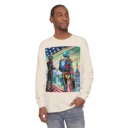 NSA Cyber Punk Computer Hacking Team Long Sleeve T-Shirt