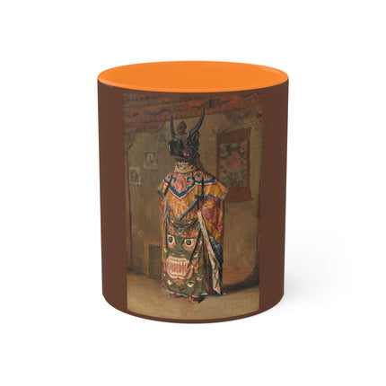 A Buddhist Lama at a Feast at Pemionchi Monastery by Vasily Vereshchagin Colorful Mugs, 11oz