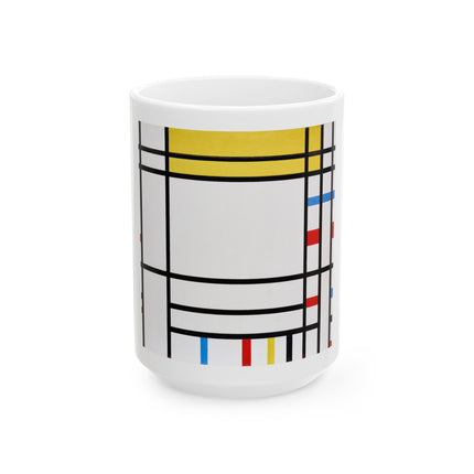 Place de la Concorde by Piet Mondrian Ceramic Mug (11oz, 15oz)