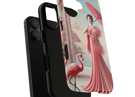 Petals, Porcelain, and Flamingos Phone Cases