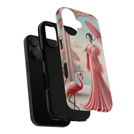 Petals, Porcelain, and Flamingos Phone Cases