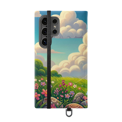 🪁🐉 Geisha Kitten and the Dragon Kite Flip Case – Joyful Flight & Dragon Spirit
