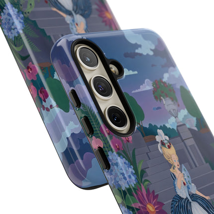 🦚🌸 The Peacock Garden Terrace Phone Case – Art Deco Floral Elegance