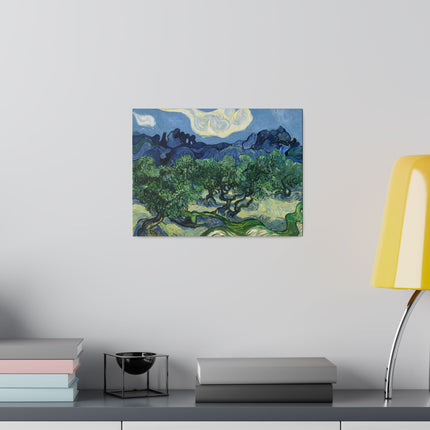 Olive Trees by Vincent Van Gogh Matte Canvas, Stretched, 0.75"