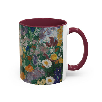 Flowers on the Mountain by August Babberger Colorful Mugs (11oz, 15oz)