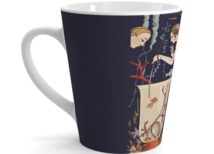 L'Etourdissant Petit Poisson (The Dazzling Little Fish) by George Barbier Latte Mug