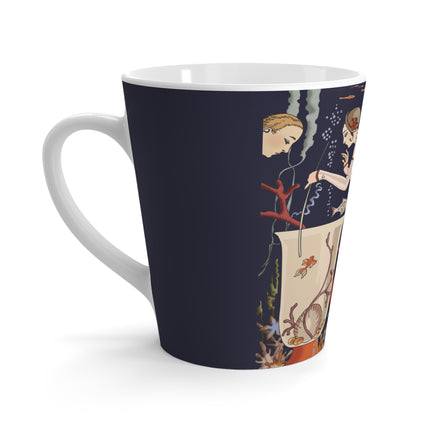 L'Etourdissant Petit Poisson (The Dazzling Little Fish) by George Barbier Latte Mug