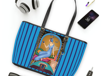 September & Sapphire (from the Gem Series) by Sofia Chiostri PU Leather Shoulder Bag