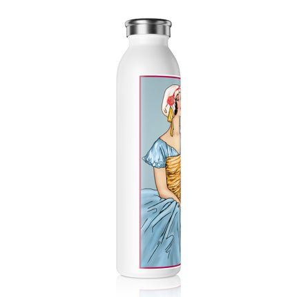 The Enchanting Painter: A Fairy's Artistic Touch Slim Water Bottle