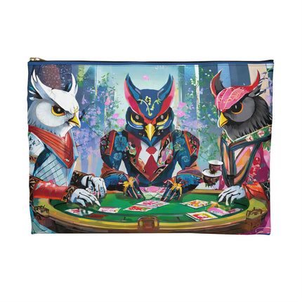 Cyberpunk Owl & Raven Pencil Case