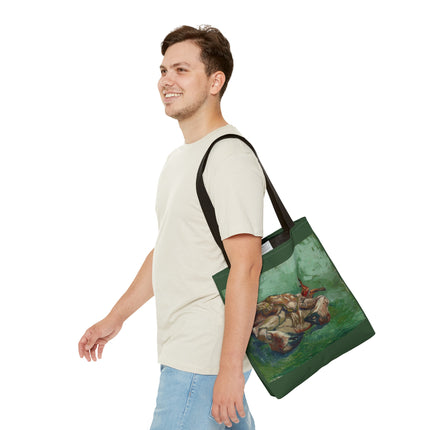 Crab on its Back by Vincent Van Gogh Tote Bag (AOP)