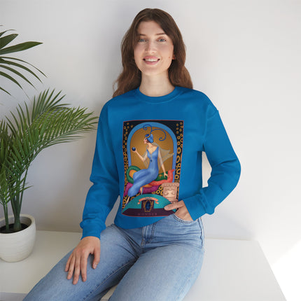 September & Sapphire (from the Gem Series) by Sofia Chiostri Heavy Blend™ Crewneck Sweatshirt