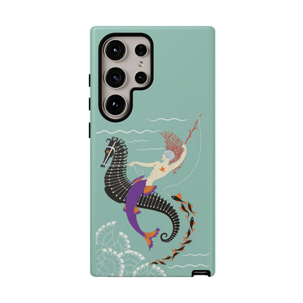 Mermaid on Seahorse Phone Case – Mythic Ocean Grace