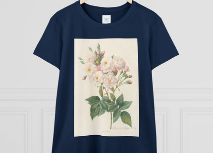 Rosa Noisettiana by Pierre Joseph Redouté Women's Midweight Cotton Tee