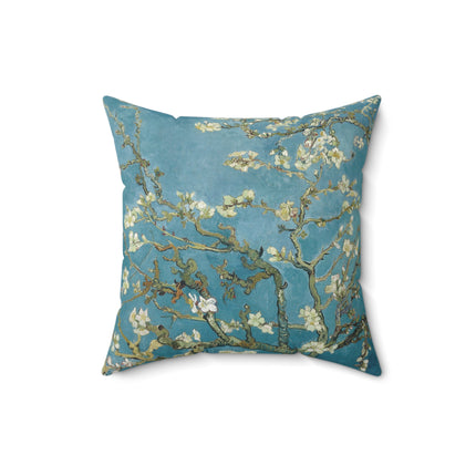 Almond Blossom by Vincent van Gogh Spun Polyester Square Pillow