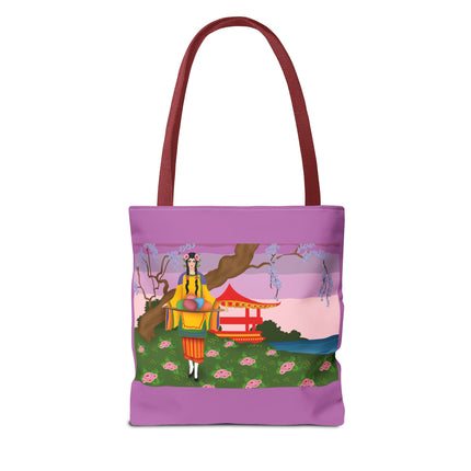 Elegance and Blooms: Vintage Glamour in Springtime Splendor Tote Bag (AOP)