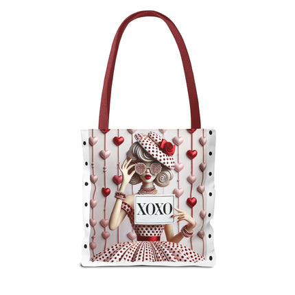 Fashionably Yours, XOXO Tote Bag (AOP)