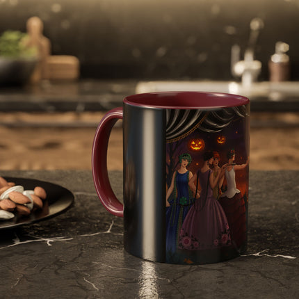 🏹🎃 Cupid's Arrow At Pumpkin Moon Manor Colorful Mug – Romantic Halloween Charm