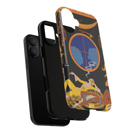 Art Deco Lounge Phone Case – Opulent Smoke & Timeless Glamour