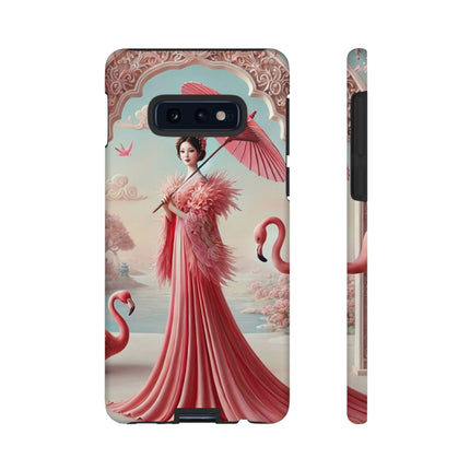 Petals, Porcelain, and Flamingos Phone Cases
