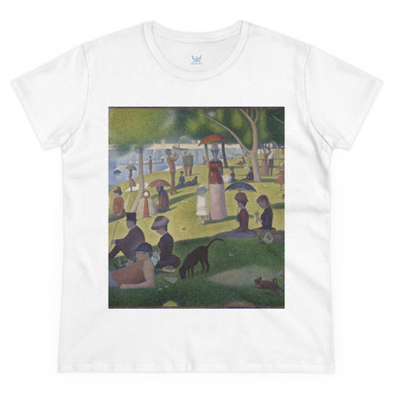 A Sunday on La Grande Jatte by Georges Seurat Women's Midweight Cotton Tee