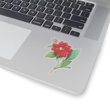 Dahlia botanical illustration by Pierre-Joseph Redouté Kiss-Cut Stickers (4 Sizes)